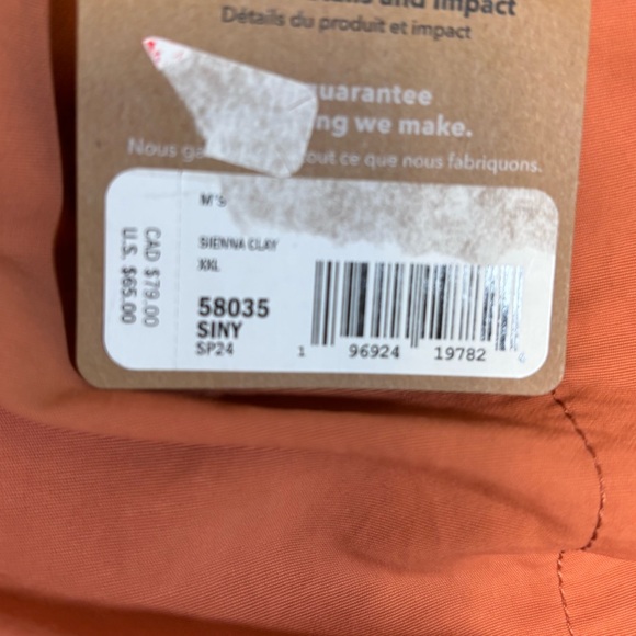 Patagonia Mens Sz XXL - Baggies Longs 7" shorts swim trunk - Sienna Clay Lined - Picture 4 of 6